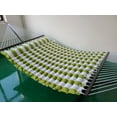 thumbnail image 2 of Coral Coast GreenThick Stripe Pillow Top Hammock, Green White Color, Product Assembled Size 11.65 ft L x 4.5 ft W, 2 of 6