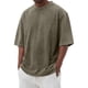 thumbnail image 1 of Camiseta para hombre SCZ texto gráfico piscina calle casual Manga corta estampada ejército verde XL, 1 of 3