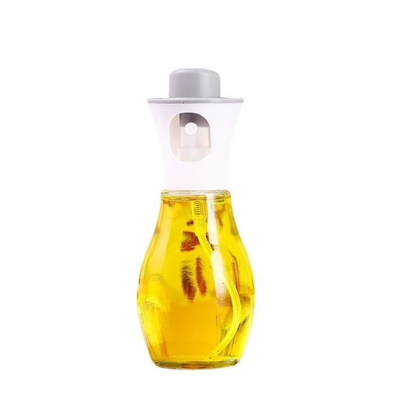 Fareti Oil Sprayer for Cooking, Glass Oil Bottle with Fine Mist Nozzle Pump Dispenser for BBQ Grill Baking Large Opening for Refill