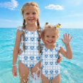 thumbnail image 7 of Abcomgle 3t Swimsuit Girls Floral Print One Piece Swimsuit for Girls Ruffled Stretchy Bathing Suits for Girls, 7 of 7