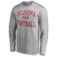 thumbnail image 2 of Men's Ash Oklahoma Sooners First Sprint Long Sleeve T-Shirt, 2 of 3