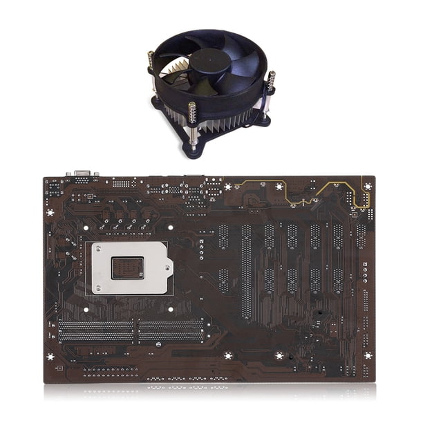Sidaley Placa base de computadora de velocidad rápida DDR4 LGA1151 placa de minería 4 pines 24 pines puerto de alimentación piezas de actualización Kits de mantenimiento de impresoras No.05