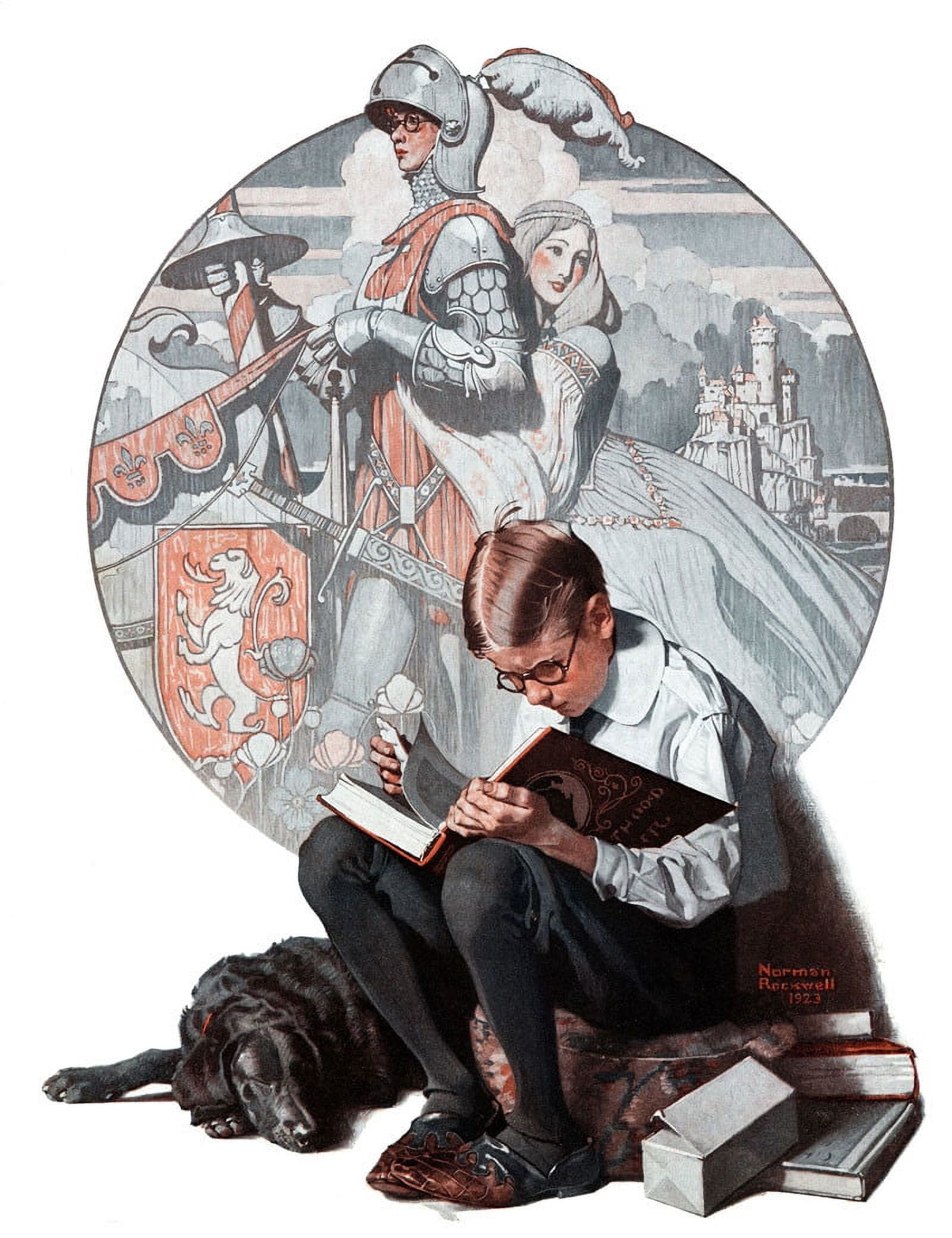 Marmont Hill "Age of Romance" by Norman Rockwell Painting Print on Canvas