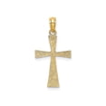 thumbnail image 3 of 14K Gold Engraved Cross W/Flared Tips Charm, 3 of 4