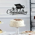 thumbnail image 4 of Graduation Diy Plugin Under $5 Graduation Cake Decoration Plugin Card Graduation Season Themed Cake Decoration Accessories Customizable Blessing Words Graduation Celebration Decoration, 4 of 4