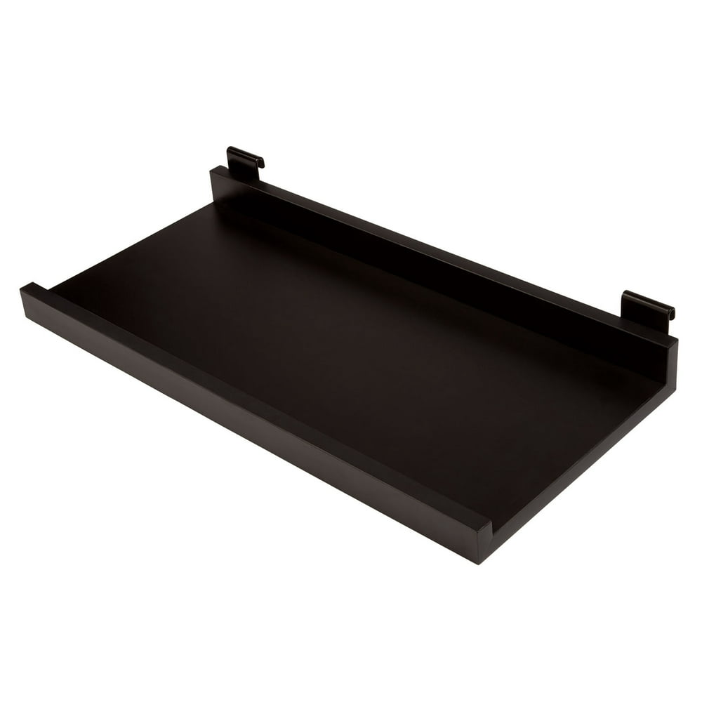 Black Melamine Shelf Kit 11½”D X 24”L For Wire Grid