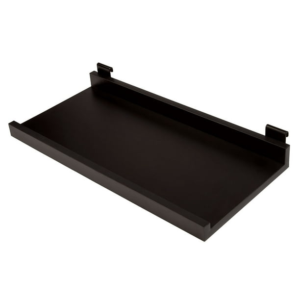 Black Melamine Shelf Kit 11½”D X 24”L For Wire Grid
