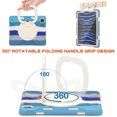 thumbnail image 4 of For iPad Pro 12.9 inch 2022/2021/2020/2018 Case, 360 Rotatable Handle Stand, Shoulder Strap, Drop-Proof Design, Colourful Blue, 4 of 7