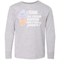 thumbnail image 3 of Inktastic I Make Ice Cream Disappear What's Your Power Long Sleeve Youth T-Shirt, 3 of 5