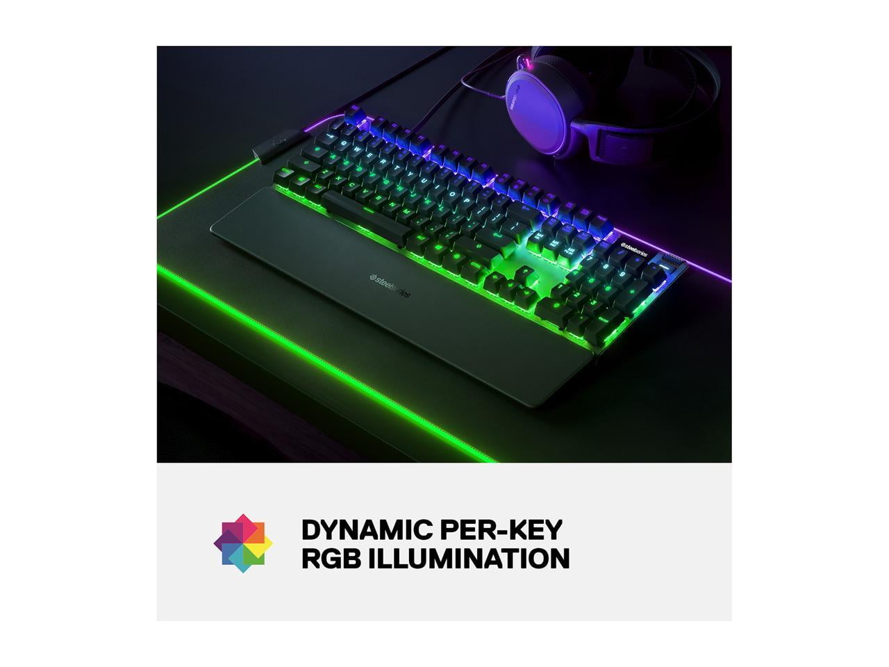 SteelSeries Apex Pro Mechanical Gaming Keyboard – Adjustable 