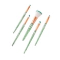 thumbnail image 2 of Juego De Brochas De Maquillaje De 2x5 Piezas, Brocha Correctora, Brocha Para Mezclar Maquillaje Para Mujeres, Verde, 2 of 8