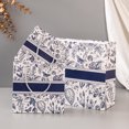 thumbnail image 2 of Set de bolsas de regalo con estampado floral vintage azul, paquete de 3, 2 of 3