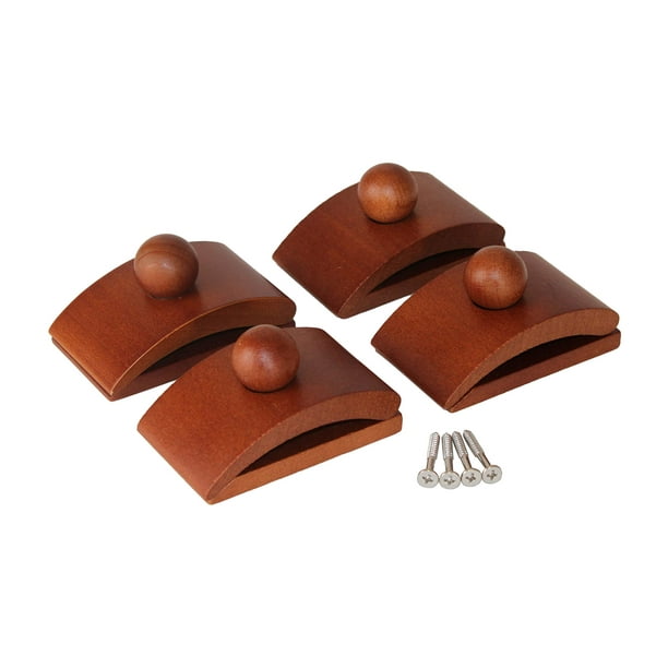 Classy Clamps Wooden Quilt Hangers 4 Large Clips (Dark) and Screws for