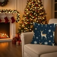 thumbnail image 6 of Hvmvliv 18x18 Inch Dark Blue Christmas Tree Pillow Set Festival Decoration Living Room Cushion Set Multicolor, 6 of 6