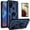 Blue, variant on Starshop Case for Motorola Moto G Power 2022, +Glass Screen Protector Drop Protection Ring Kickstand Cover Purple