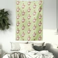 thumbnail image 3 of Apple Tapestry, Vintage Stalks with Leaves on Fruit with Retro Effect Healthy Choices Abstract, Wall Hanging for Bedroom Living Room Dorm Decor, 60W X 80L Inches, Brown Pale Green, by Ambesonne, 3 of 5