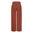thumbnail image 6 of Landzoo Women Stretch Twill Cropped Wide Leg Pant Comfy Casual Capri Pants High Waisted Straight Leg Chino Pants Ankle Jeans Elastic Beautiful Yoga Pants, 6 of 9