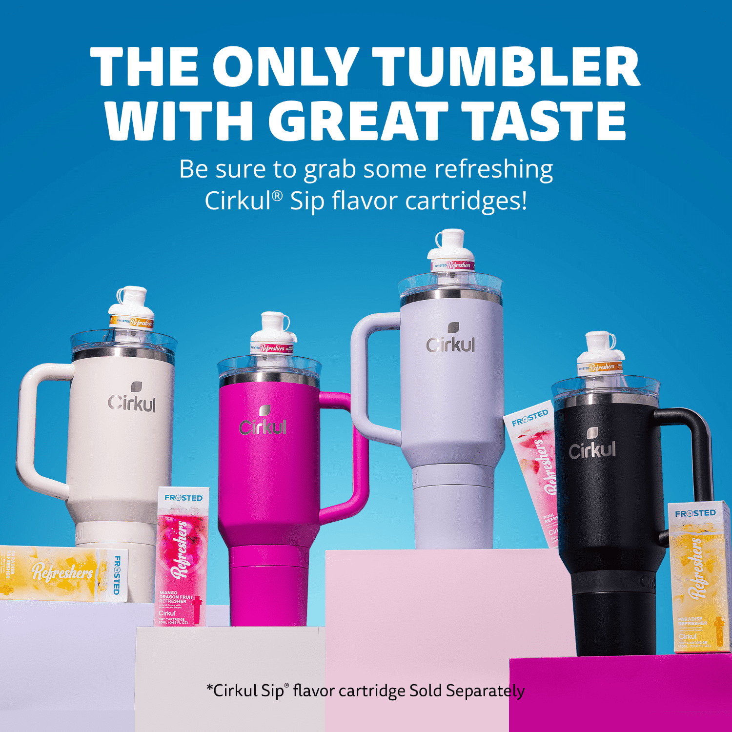 Gobelet All-Day StrawSipMC de Cirkul, 40 oz, carbone (noir)