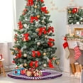 thumbnail image 4 of Coolnut Valentine's Day Heart Christmas Tree Skirt Home Decoration Large Round Christmas Tree Skirt for Holiday Party Home Christmas Day Ornaments,47.2", 4 of 6