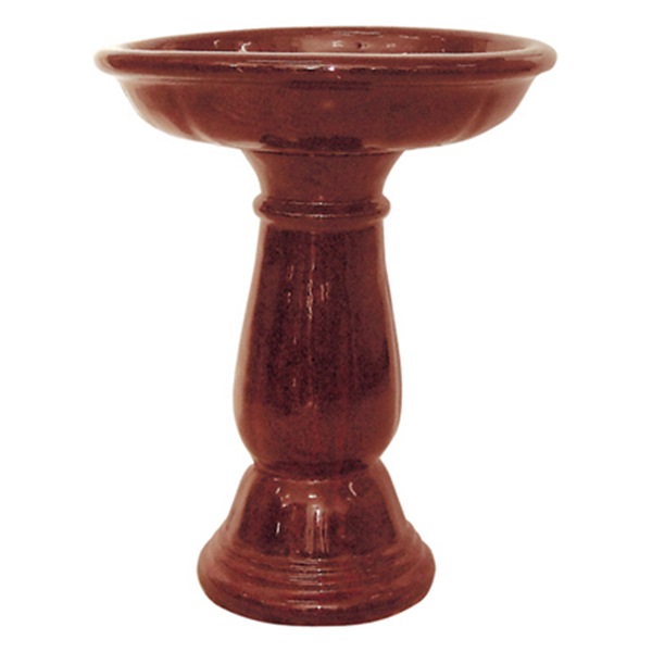 161/2" Red Bird Bath