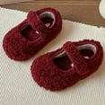 thumbnail image 3 of MAIHAN-PToddler Kids Slippers Boys Girls Indoor House Shoes Non- Fuzzy Warm Woolen Bedroom Baby On Slipper Cozy Lightweight Walking Shoes for Home Outdoor Winter Unisex(,7), 3 of 6