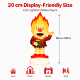 thumbnail image 4 of 12" Heat Miser Blow Mold LED Lighted Outdoor Christmas Decor Statue, Retro Holiday Figure for Outdoor Lawn, Porch, Yard and Christmas in July Display, 4 of 9