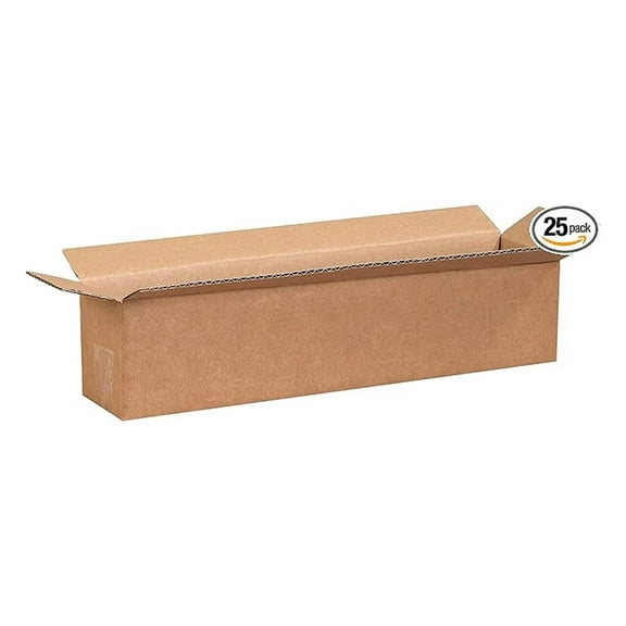 18 x 4 x 4 Corrugated Cardboard Boxes, Long 18"L x 4"W x 4"H, Pack of 25 | Shipping, Packaging, Moving, Storage Box for Home or Business, Strong Wholesale Bulk Boxes 25 Pack