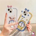 thumbnail image 2 of Funda De Dibujos Animados Doraemon VIVO Y35 Y22 Y15s Y15A Y01 Y50 Y30 Y12i Y21s Y12 Y20 Y21 Y33T Y21T Y11 Y15 T1X Y33s Y21A Y12s Marco Degradado Arco Nudo Monstruo Lente A Prueba De Golpes Cubierta Su, 2 of 3