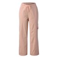thumbnail image 3 of Sngxgn Women's High Waist Wide Leg Cargo Pants with Pockets Casual Fit Stretch Leggings Gym Sweatpants(Pink,M), 3 of 4
