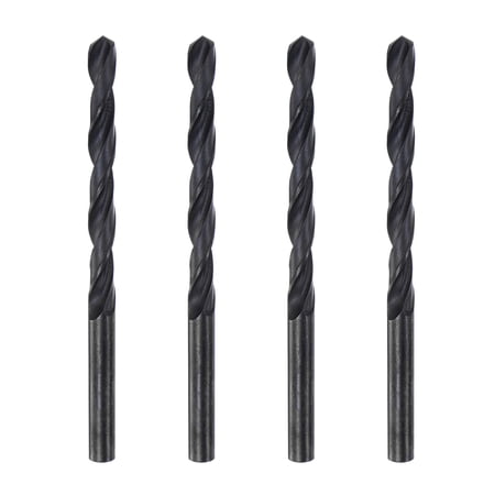 

Uxcell 6542 High Speed Steel Twist Drill Bit Fully Ground Black Oxide 7mm Drill Dia 110mm Total Length 4Pack