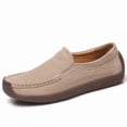 thumbnail image 6 of Purcolt Womens Faux Suede Loafers Dressy Casual Round Toe Slip On Boat Shoes Comfort Thick Soft Sole Flats Shoes for Walking Work Office, 6 of 8