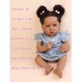 thumbnail image 3 of HOOMAI Lifelike Reborn Baby Dolls with Soft Body African American Realistic Girl Doll 22.8 Inch Best Birthday Gift Set, 3 of 5