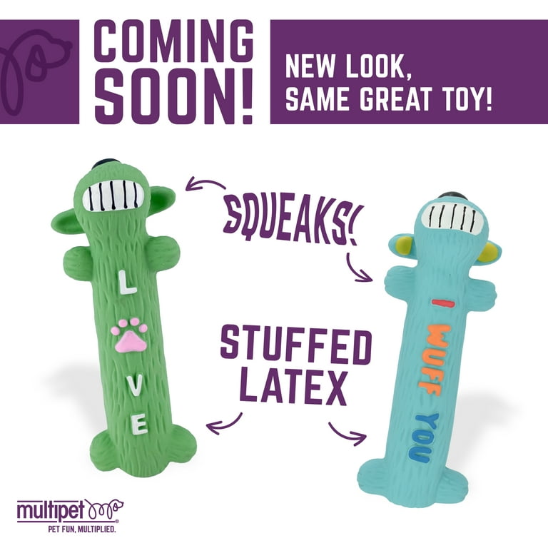 Multipet Loofa Latex Smiling Plush Dog Toy - Walmart.com