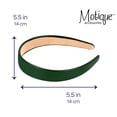 thumbnail image 5 of Motique Accessories 1 Inch Vegan Leather Headband for Women and Girls, 5 of 5