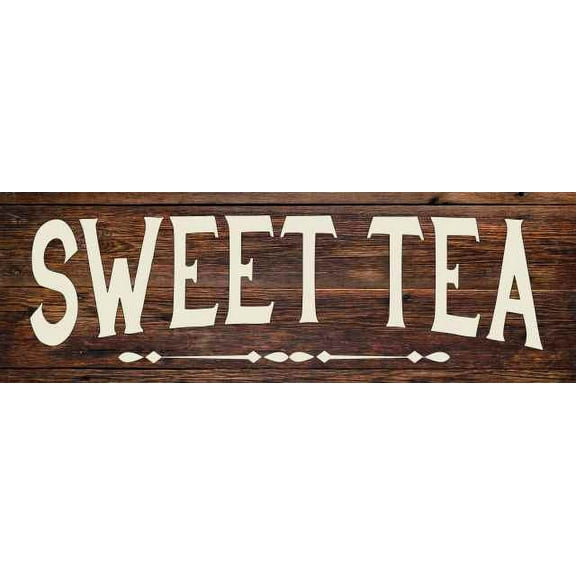 Sweet Tea Farmhouse Rustic Looking Wood Sign Wall Décor Gift 8x24 Wood Sign B3-08240028050