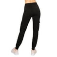 ALWAYS Women's Super Soft Casual Cargo Jogger Pants Black L