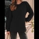 thumbnail image 4 of Camisas de Larga para Mujer, Blusas de Encaje, Ropa Informal de Negocios, Moda de Otoño, Blusas Tejidas Y2k Negro L, 4 of 8