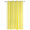 thumbnail image 2 of Outdoor Curtains for Patio Waterproof, Yellow Striped Windproof Pravicy Outside Porch Blackout Curtain, Modern Farmhouse Yellow White Stripes Sun Blocking Grommets Curtains for Cabana Gazebo 54"x108", 2 of 9