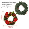 thumbnail image 3 of 30cm/40cm Christmas Wreath With LED Lights Xmas Front Door Hanging Home Decors, 3 of 4