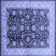 thumbnail image 1 of Ahgly Company Indoor Square Oriental Blue Traditional Area Rugs, 5' Square, 1 of 4