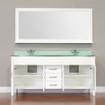 thumbnail image 3 of Elite 60" Double Modern Bathroom Vanity in White , Base Vanity, 3 of 4