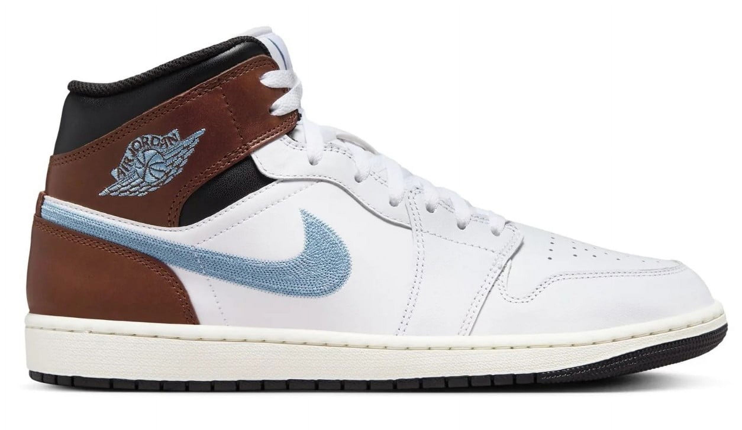Air Jordan 1 Mid SE Shoes Sneakers FQ7831-142 White Blue Grey Black Men\'s Size 9 Nike Air Jordan 1 Mid SE Shoes  main image 3