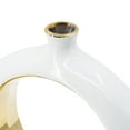 thumbnail image 3 of A&B Home Open Center Circular Vase - White, Gold Finish, 3 of 6