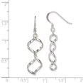 thumbnail image 2 of 925 Sterling Silver Twisted Drop Dangle Earrings, 2 of 6