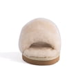 thumbnail image 5 of Aus Wooli Australia Womens Sheepskin Fluff Slide Slippers - Tan, 5 of 8