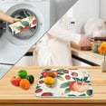 thumbnail image 3 of Yayeee Dish Drying Mat for Kitchen Counter 18" x 24" Microfiber Super Absorbent Coffee Decorative Pad, Strawberry Pattern, 3 of 9
