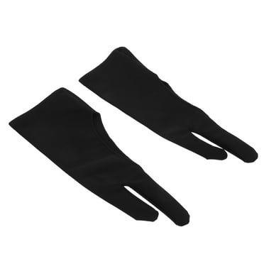 Koolleo 3pcs Drawing Gloves Students Writing Drawing Two-finger Antifouling Drawing Gloves