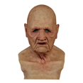 thumbnail image 1 of Casco de látex con forma de máscara para hombre viejo y calvo, cosplay aterrador, 1 of 2