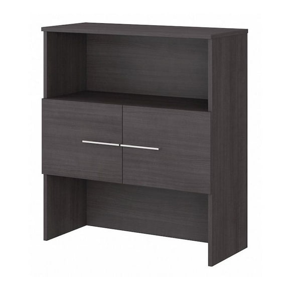 Office 500 36W Bookcase Hutch in Storm Gray - Engineered Wood