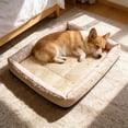 thumbnail image 4 of Qocolcyl Floral Square Washable Dog Bed Cushion,Thick Non Slip Soft Breathable Pet Sleeping Sofa Mattress for Small Medium Dogs All Season Use, 4 of 6